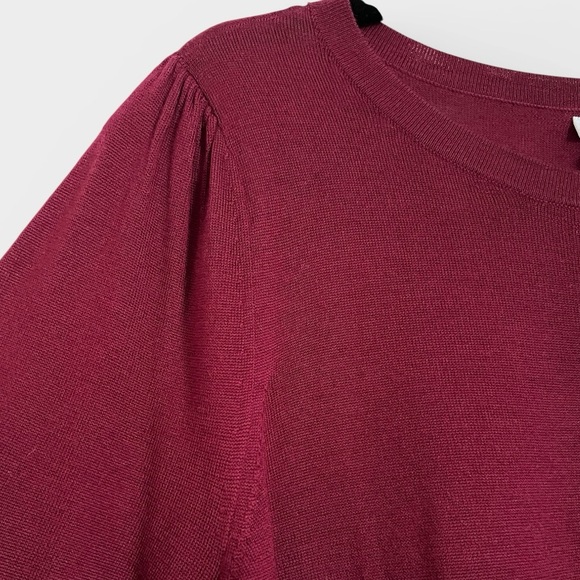 J. Jill Rich Cranberry Long Sleeve Top - Picture 3 of 10